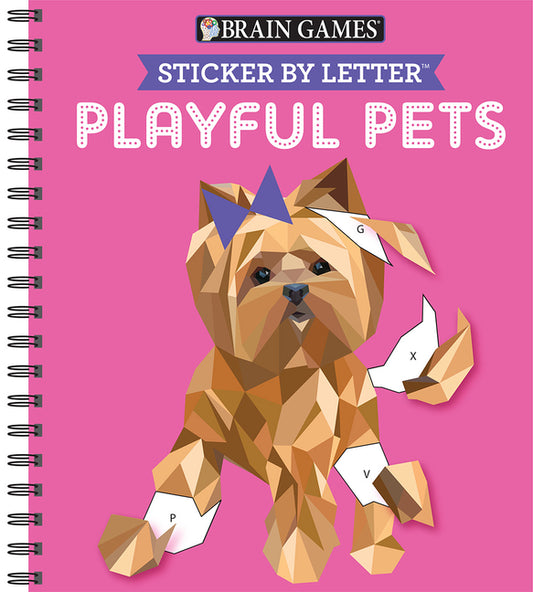 Brain Games - Sticker by Letter: Playful Pets (Sticker Puzzles - Kids Activity Book) - Ingram