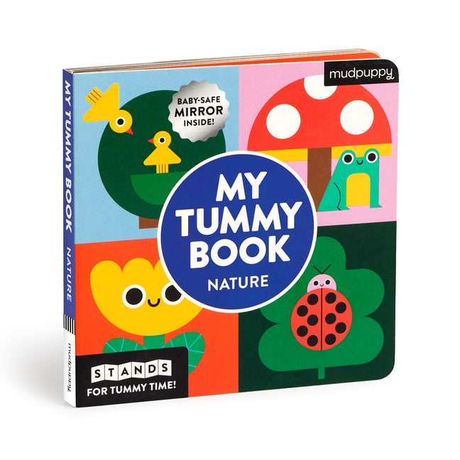 My Tummy Book Nature: High-Contrast Fold-Out Book That Stands for Tummy Time, Baby-Safe Mirror Inside! - Ingram