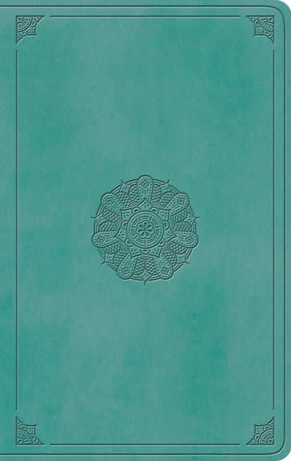ESV Large Print Value Thinline Bible (Trutone, Turquoise, Emblem Design) - Ingram