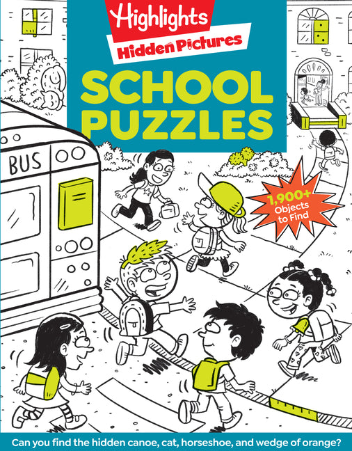 School Puzzles: Activity Book for Kids 6 and Up with Over 100 Puzzles Featuring Classrooms, Field Trips and More, Search and Find Over 1,900 Hidden Ob - Ingram