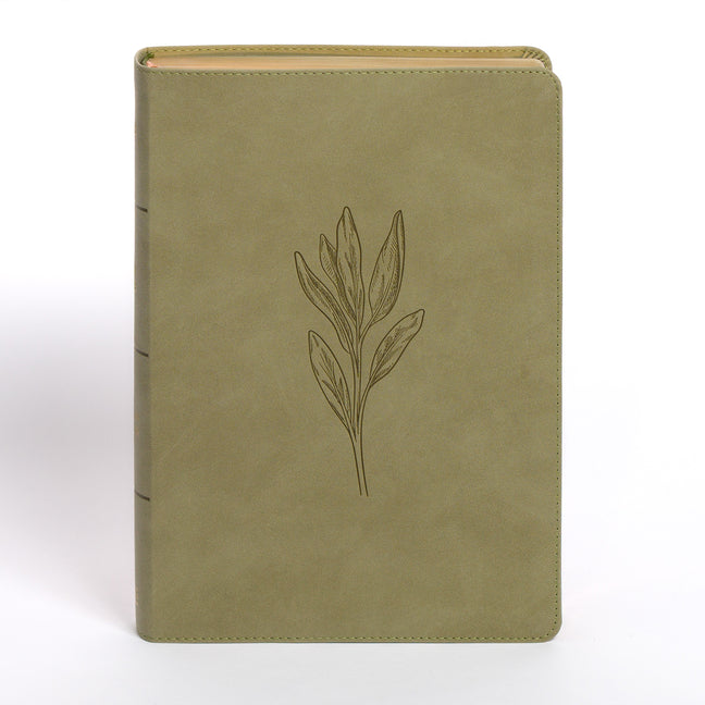 NASB Super Giant Print Reference Bible, Sage Suedesoft Leathertouch, Indexed - Ingram