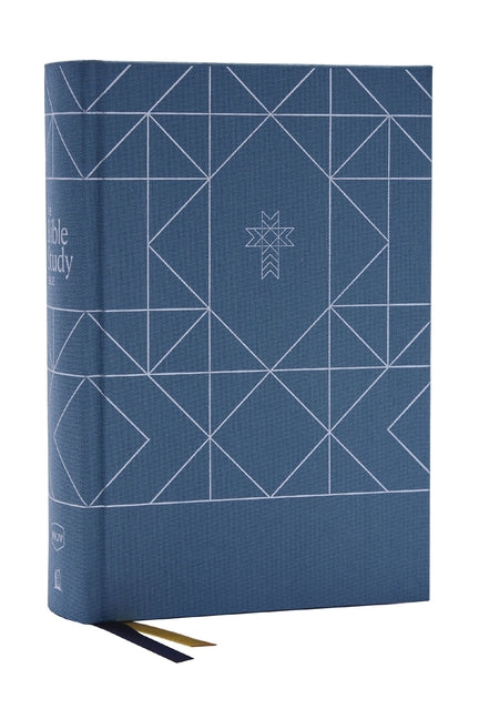 Nkjv, the Bible Study Bible, Cloth Over Board, Blue, Comfort Print: A Study Guide for Every Chapter of the Bible - Ingram