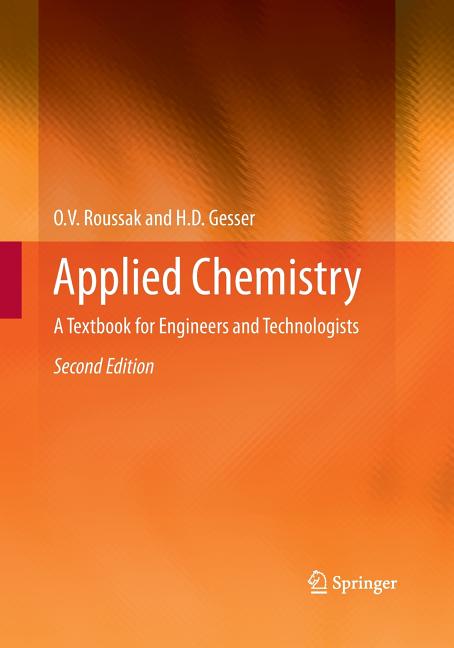 Applied Chemistry: A Textbook for Engineers and Technologists (Softcover Reprint of the Original 2nd 2013) - Ingram