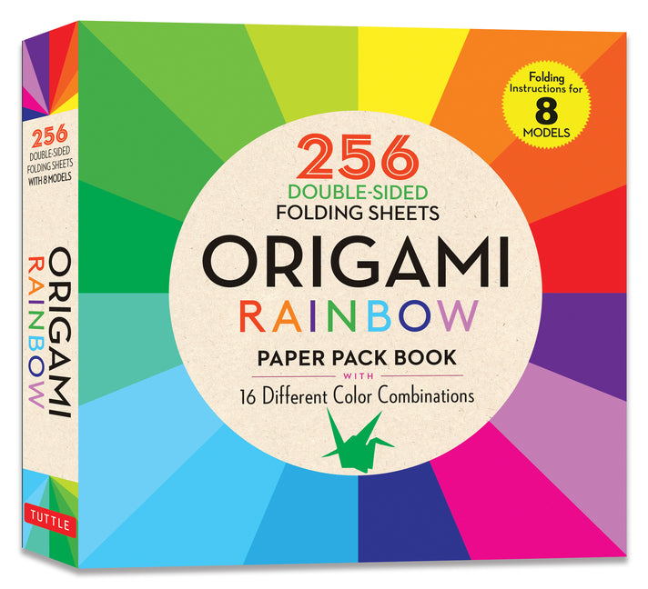 Origami Rainbow Paper Pack Book: 256 Double-Sided Folding Sheets (Includes Instructions for 8 Models) - Ingram