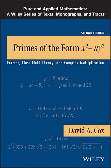 Primes of Form x2+ny2 2e - Ingram