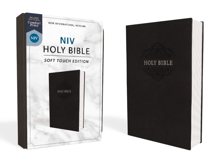 NIV, Holy Bible, Soft Touch Edition, Imitation Leather, Black, Comfort Print - Ingram