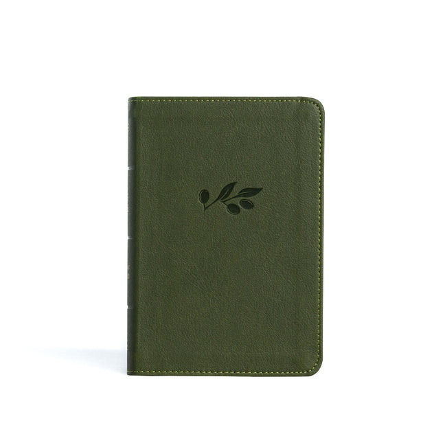 NASB Large Print Compact Reference Bible, Olive Leathertouch - Ingram