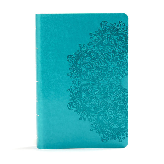 KJV Large Print Personal Size Reference Bible, Teal Leathertouch Indexed - Ingram