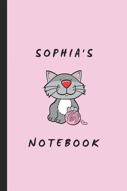 Sophia's Notebook: Personalised Cat Themed Notepad - Ingram