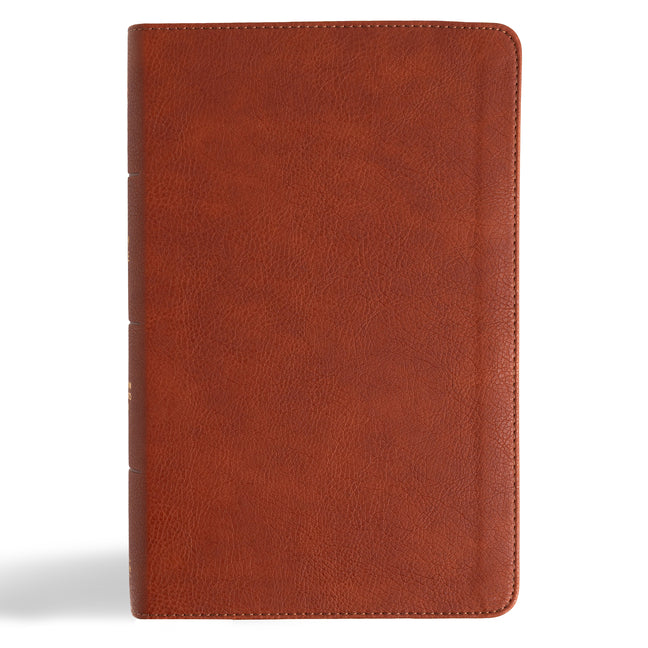 CSB Single-Column Personal Size Reference Bible, Burnt Sienna Leathertouch - Ingram