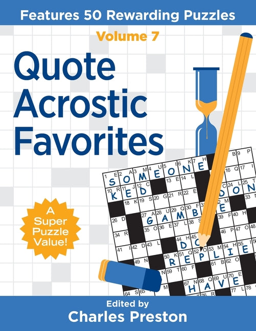 Quote Acrostic Favorites: Features 50 Rewarding Puzzles - Ingram