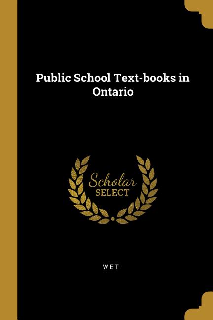 Public School Text-books in Ontario - Ingram