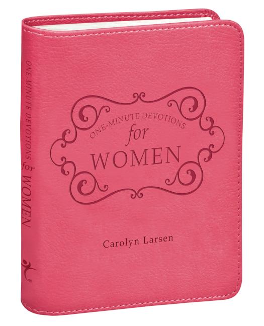 One-Minute Devotions for Women Pink Faux Leather - Ingram