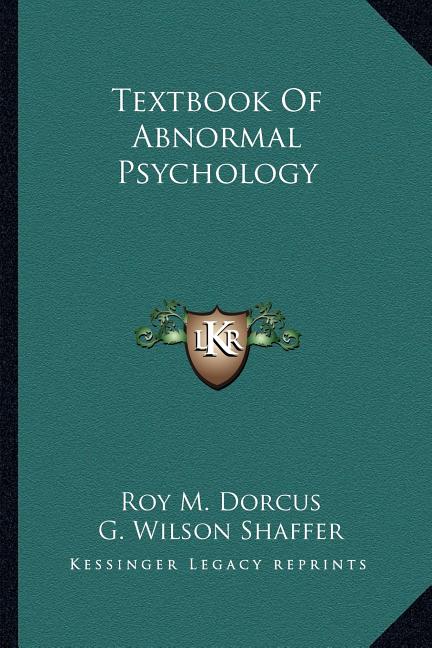 Textbook Of Abnormal Psychology - Ingram