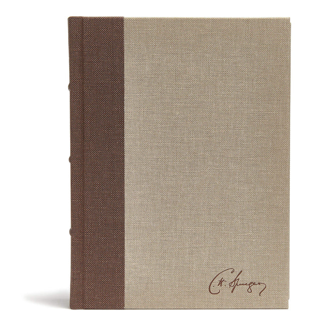 CSB Spurgeon Study Bible, Brown/Tan Cloth Over Board - Ingram