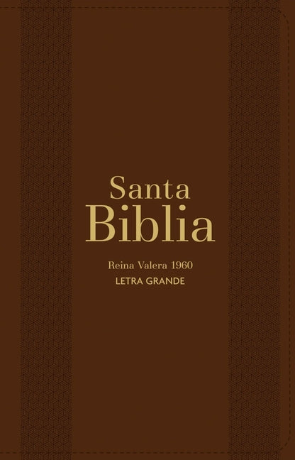 Biblia Rvr 1960 Letra Grande Tamaño Manual Marrón Con Cierre E Índice (Bible Rvr 1960 Large Print Handsize Leatherlike Brown Indexed with Zipper (Span - Ingram