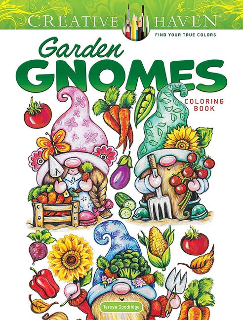 Creative Haven Garden Gnomes Coloring Book - Ingram