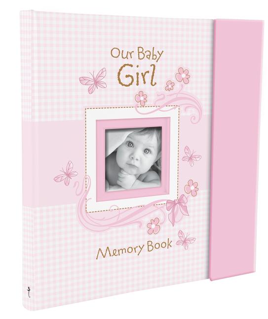 Christian Art Gifts Girl Baby Book of Memories Pink Keepsake Photo Album Our Baby Girl Memory Book Baby Book with Bible Verses, the First Year - Ingram