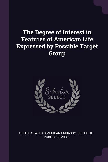 Degree of Interest in Features of American Life Expressed by Possible Target Group - Ingram