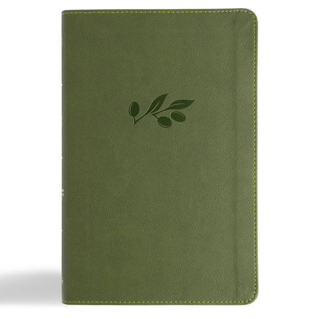 CSB Thinline Bible, Anglicised Edition, Olive Leathertouch (Anglicised) - Ingram