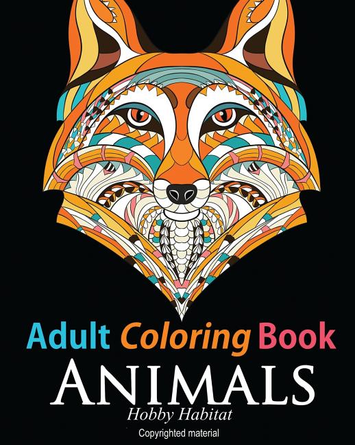 Adult Coloring Book: Animals: Coloring Book for Grownups Featuring 34 Beautiful Animal Designs - Ingram