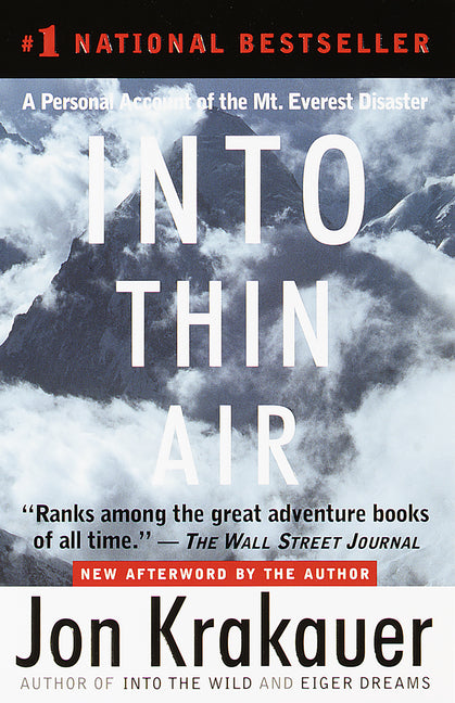 Into Thin Air: A Personal Account of the Mount Everest Disaster - Ingram