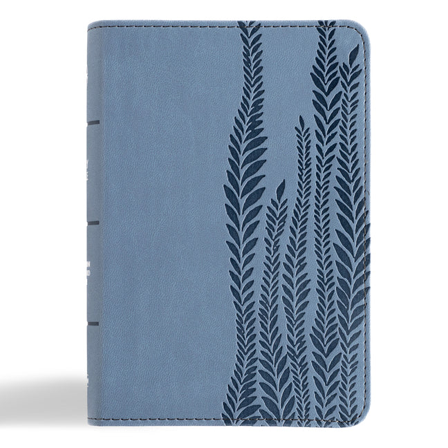 CSB Large Print Compact Reference Bible, Digital Study Edition, Slate Leathertouch (, Digital Study) - Ingram