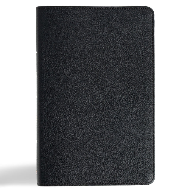 CSB Thinline Bible, Anglicised Edition, Black Genuine Leather (Anglicised) - Ingram