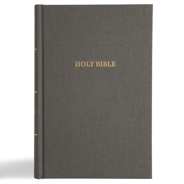 CSB Grace Bible, Charcoal Cloth Over Board (Dyslexia Friendly) - Ingram