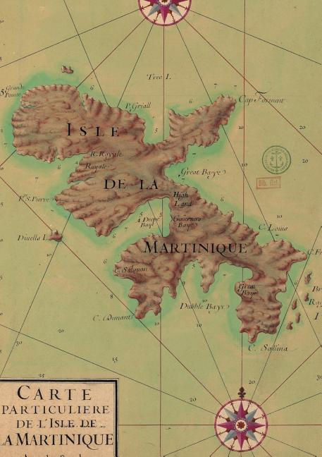 Carnet Ligné Carte de la Martinique, 1753 - Ingram