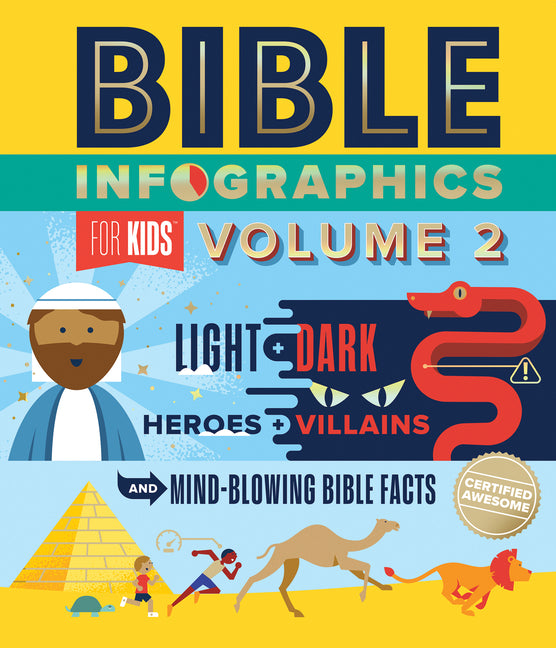Bible Infographics for Kids Volume 2: Light and Dark, Heroes and Villains, and Mind-Blowing Bible Facts - Ingram