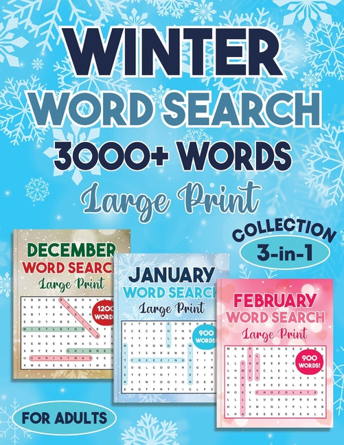 Winter Word Search 3000 + Words Puzzle Book Large Print - Ingram