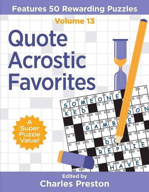 Quote Acrostic Favorites: Features 50 Rewarding Puzzles - Ingram