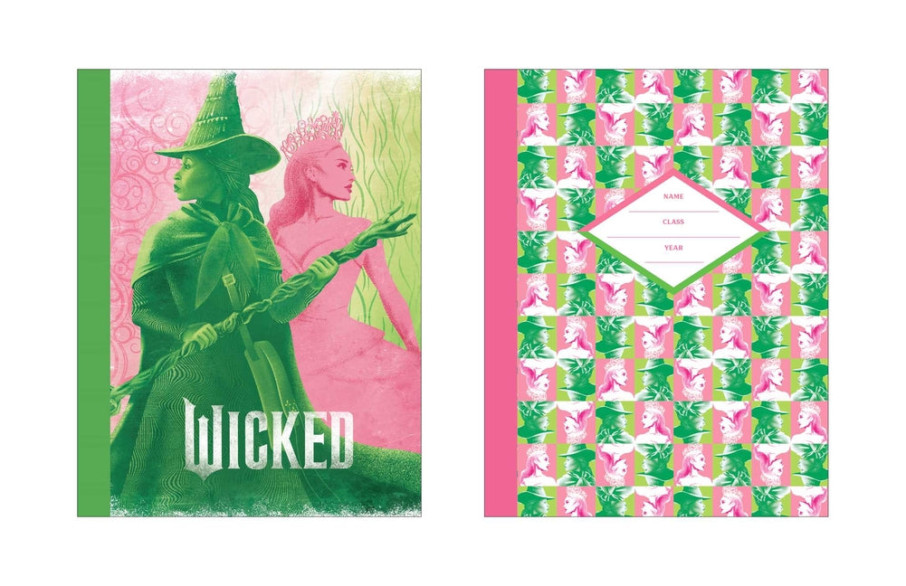 Wicked Pink & Green Composition Notebook Set (Set of 2) - Ingram