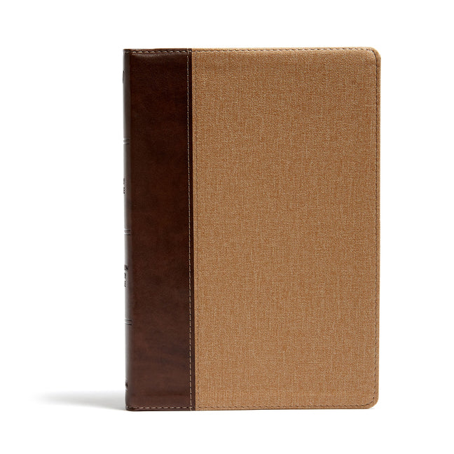 KJV Rainbow Study Bible, Brown/Tan Leathertouch - Ingram