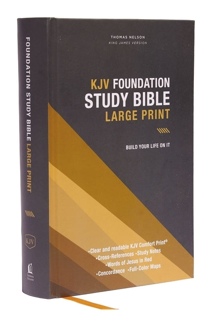 Kjv, Foundation Study Bible, Large Print, Hardcover, Red Letter, Comfort Print: Holy Bible, King James Version - Ingram
