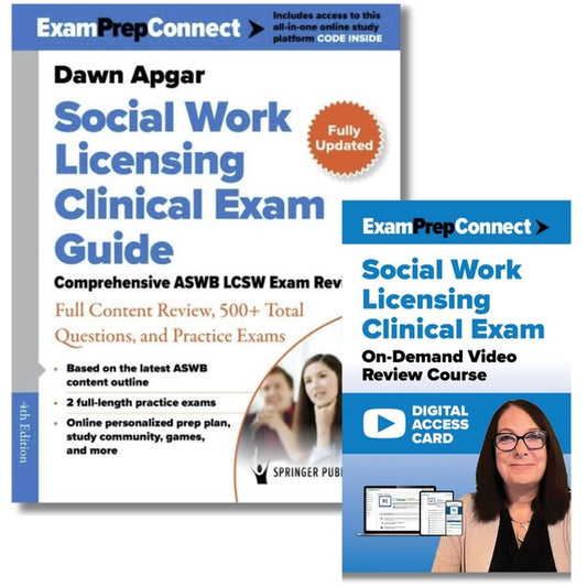 Social Work Licensing Clinical Exam Guide and Lcsw Exam Video On-Demand Review Course Set: Featuring 14 Hours of Instruction from Dr. Dawn Apgar - Ingram