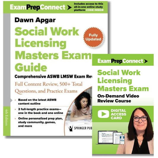 Social Work Licensing Masters Exam Guide and Lmsw Exam Video On-Demand Review Course Set: Featuring 14 Hours of Instruction from Dr. Dawn Apgar - Ingram