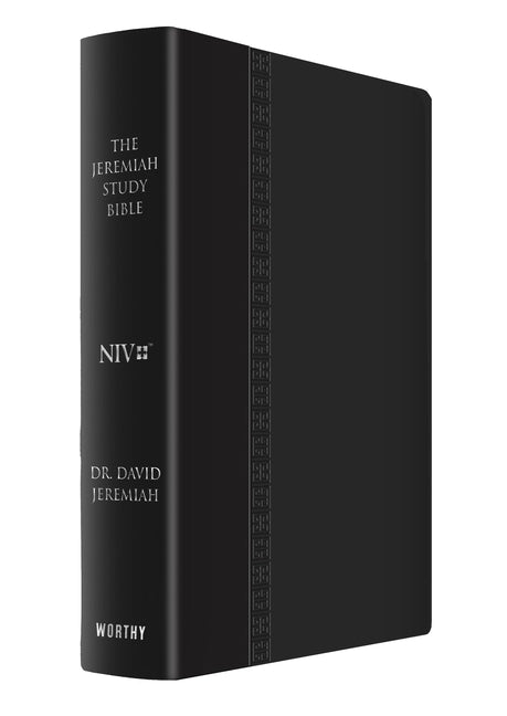 Jeremiah Study Bible, NIV (Large Print, Black W/ Burnished Edges) Leatherluxe W/Thumb Index: What It Says. What It Means. What It Means for You. - Ingram