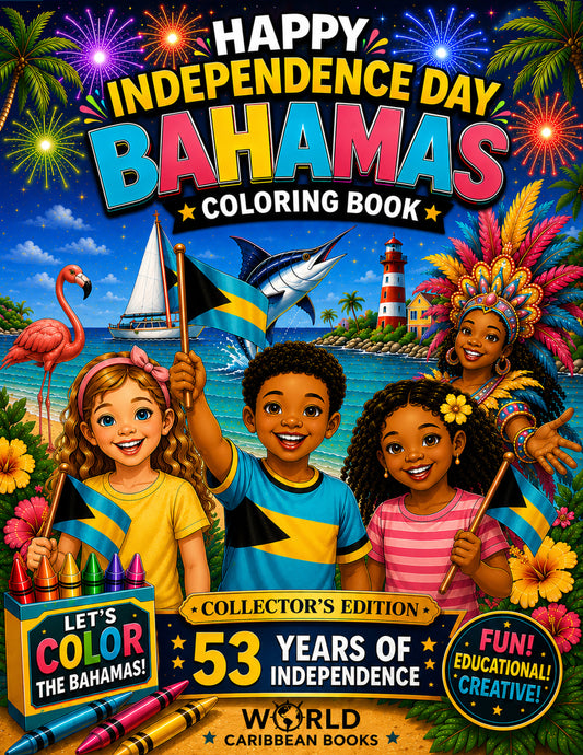 Happy Independence Day Bahamas Coloring Book