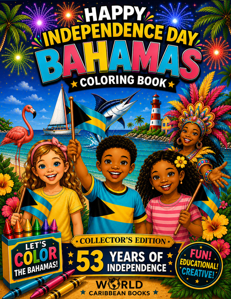 Happy Independence Day Bahamas Coloring Book