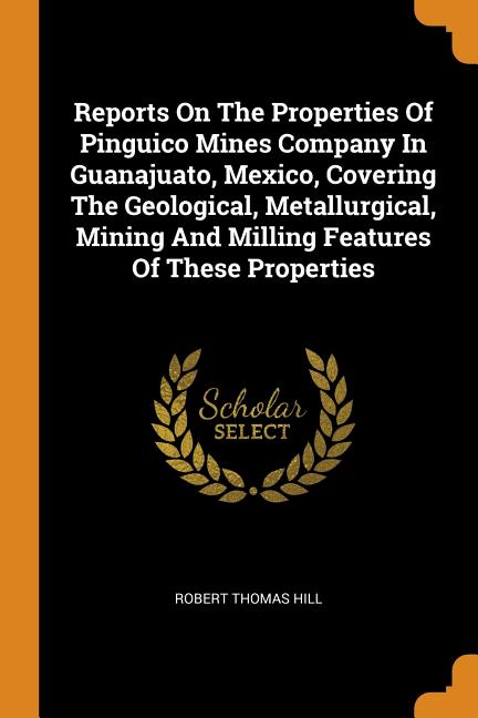 Reports on the Properties of Pinguico Mines Company in Guanajuato, Mexico, Covering the Geological, Metallurgical, Mining and Milling Features of Thes - Ingram