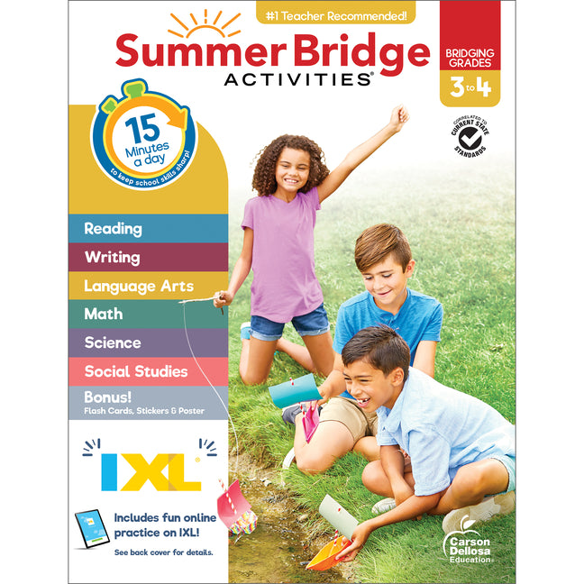 Summer Bridge Activities, Grades 3 - 4 - Ingram