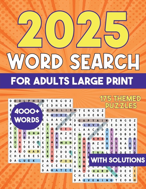 2025 Word Search for Adults Large Print 4000+ Words: Word Search Puzzle Books - Ingram