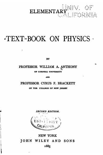 Elementary text-book of physics - Ingram