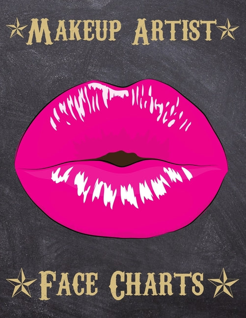 Makeup Artist Face Charts: Makeup cards to paint the face directly on paper with real make-up - Ideal for: professional make-up artists, vloggers - Ingram