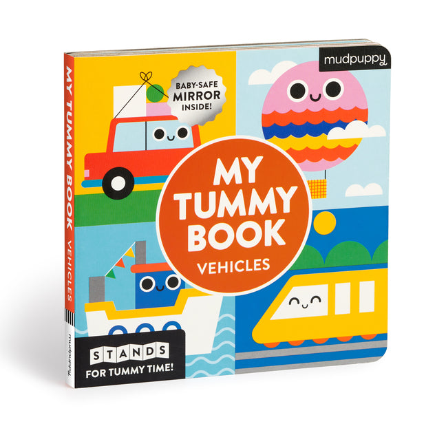 My Tummy Book Vehicles: High-Contrast Fold-Out Book That Stands for Tummy Time, Baby-Safe Mirror Inside! - Ingram