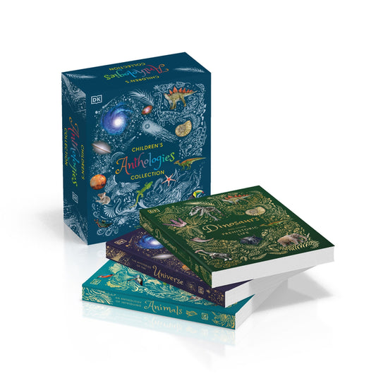 Children's Anthologies Collection: 3-Book Box Set for Kids Ages 6-8, Featuring 300+ Animal, Dinosaur, and Space Topics - Ingram