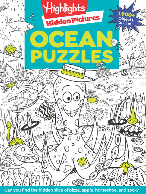 Ocean Puzzles: Over 100 Ocean-Themed Search and Find Puzzles for Kids 6 and Over, Featuring Sea Creatures, Marine Animals, Underwater Scenes and Over - Ingram