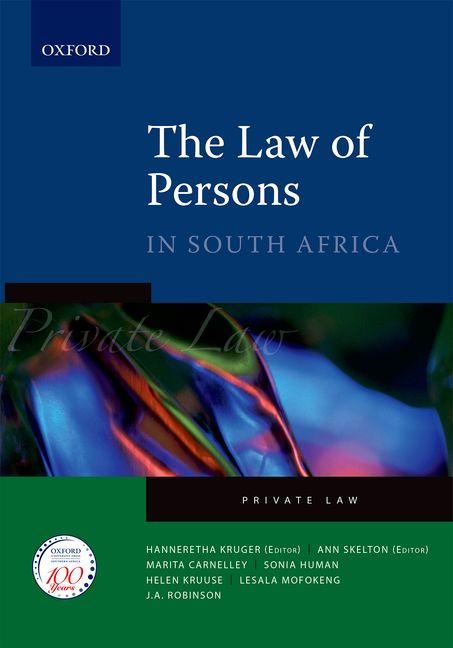 Law of Persons in South Africa: Private Law - Ingram